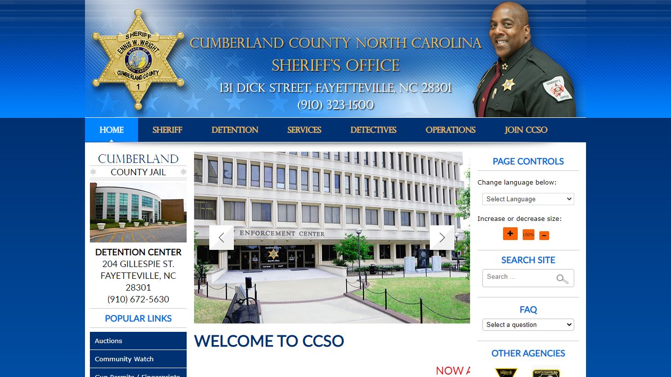ccsonc.org | Cumberland County Sheriffs Office – Fayetteville, NC.
